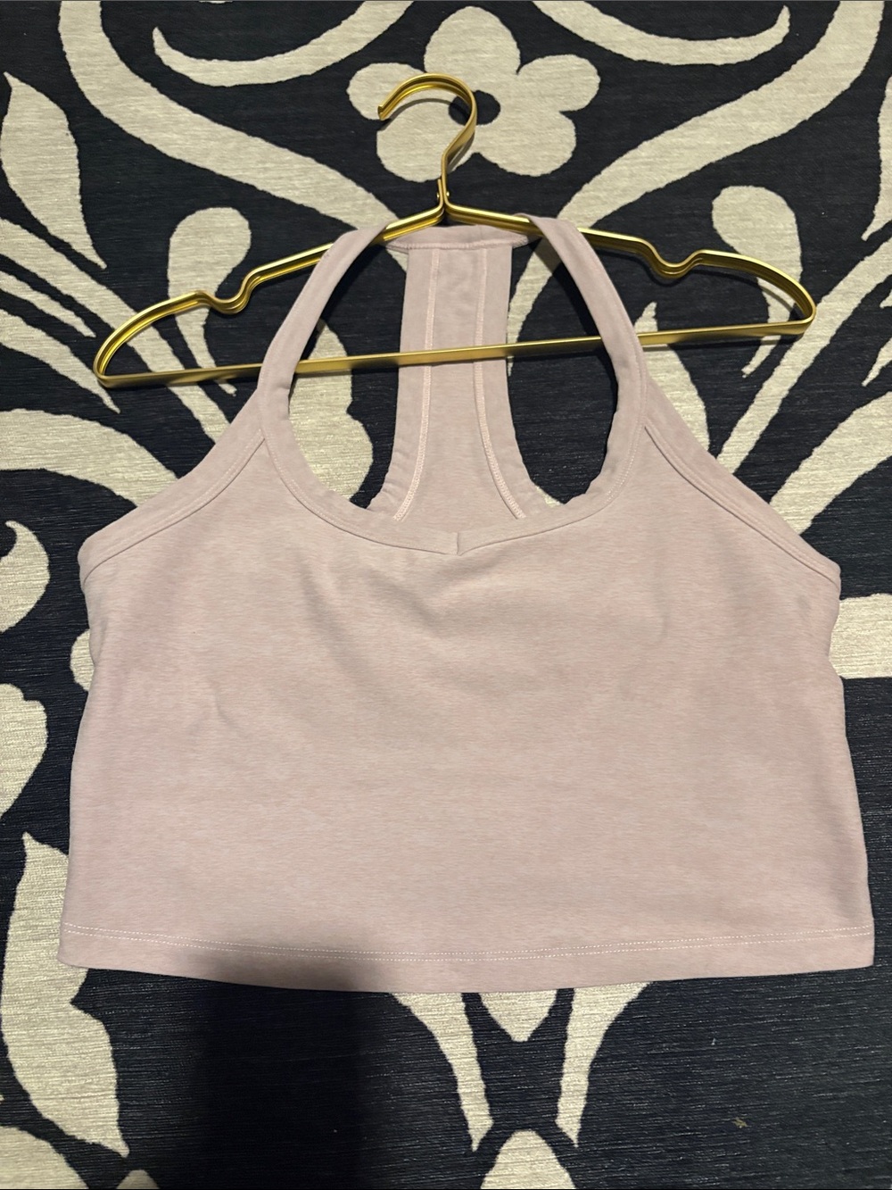 Beyond Yoga Light Mauve Racerback Crop Tank Top
